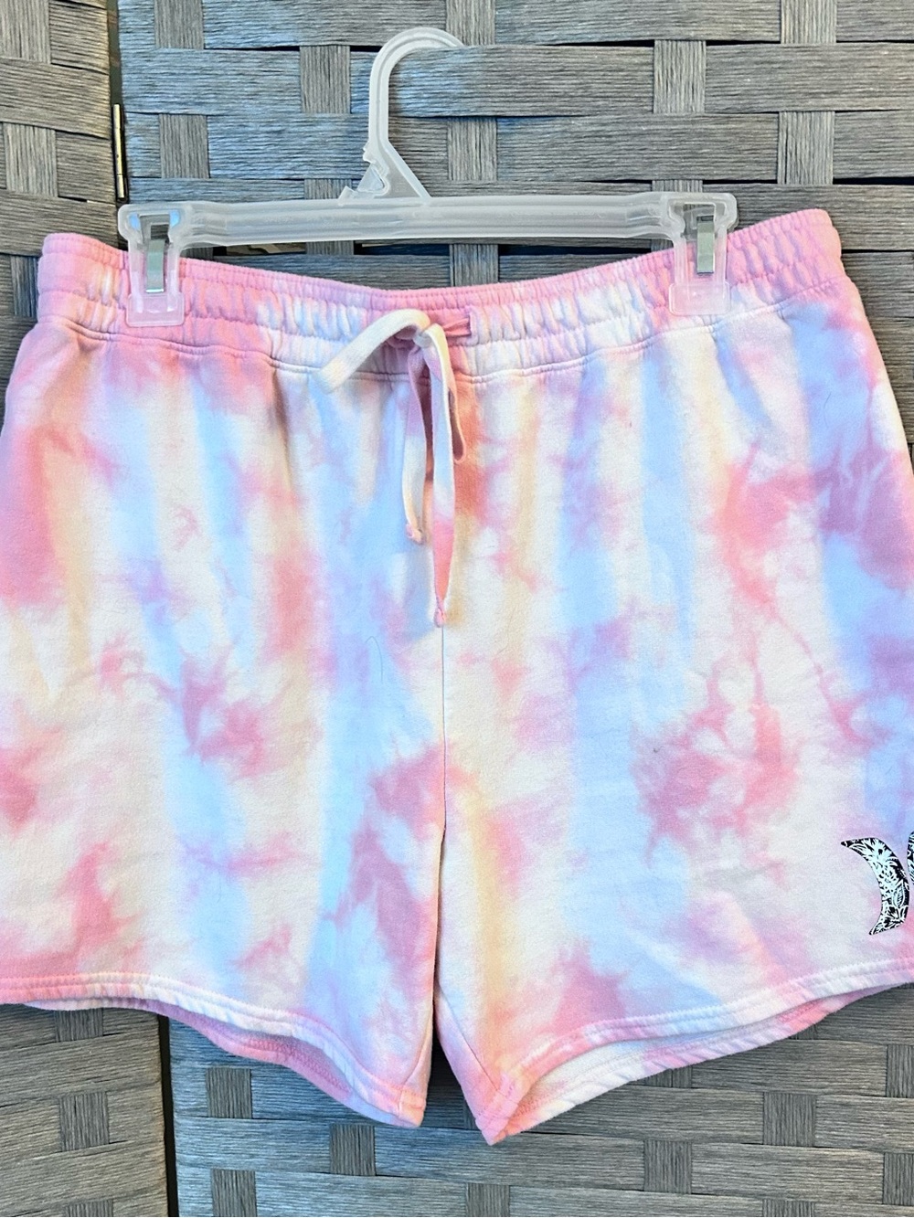 Hurley Pastel Tie-Dye Athletic Shorts - Pink, Blue, Yellow